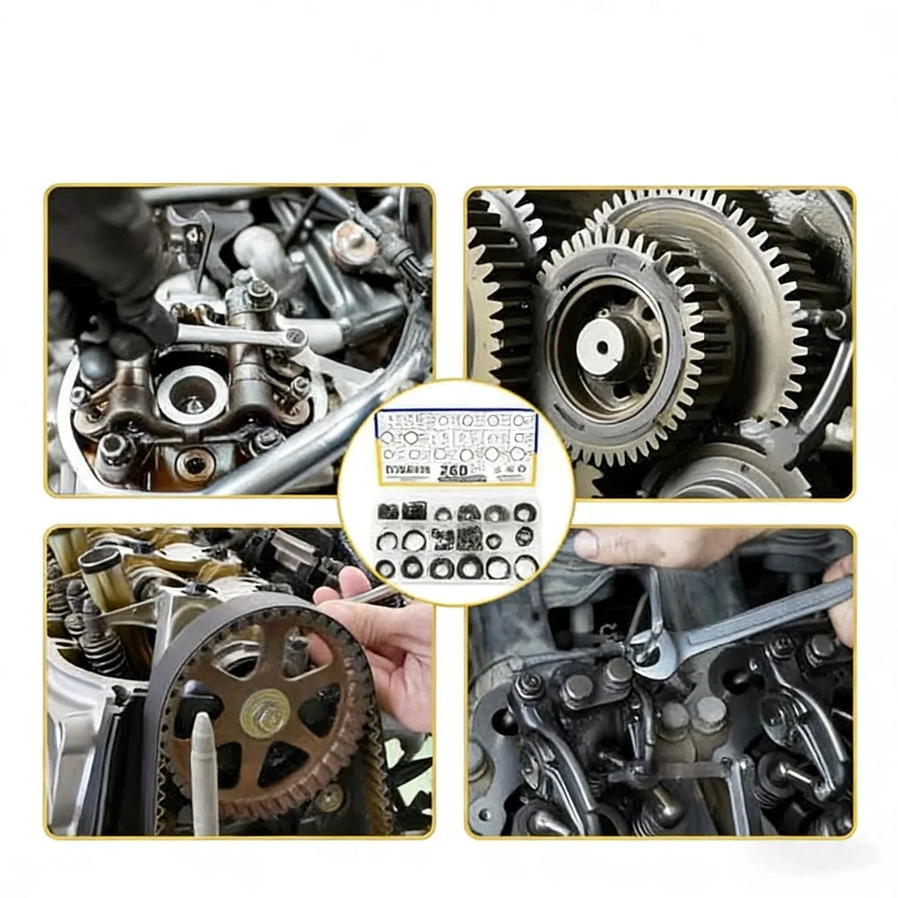 260Pcs Black C-Clip E-Clip Retaining Ring Assortment 12 Sizes 4‑30mm with Snap Ring Pliers for Shaft Hole Mechanical Repair view 6