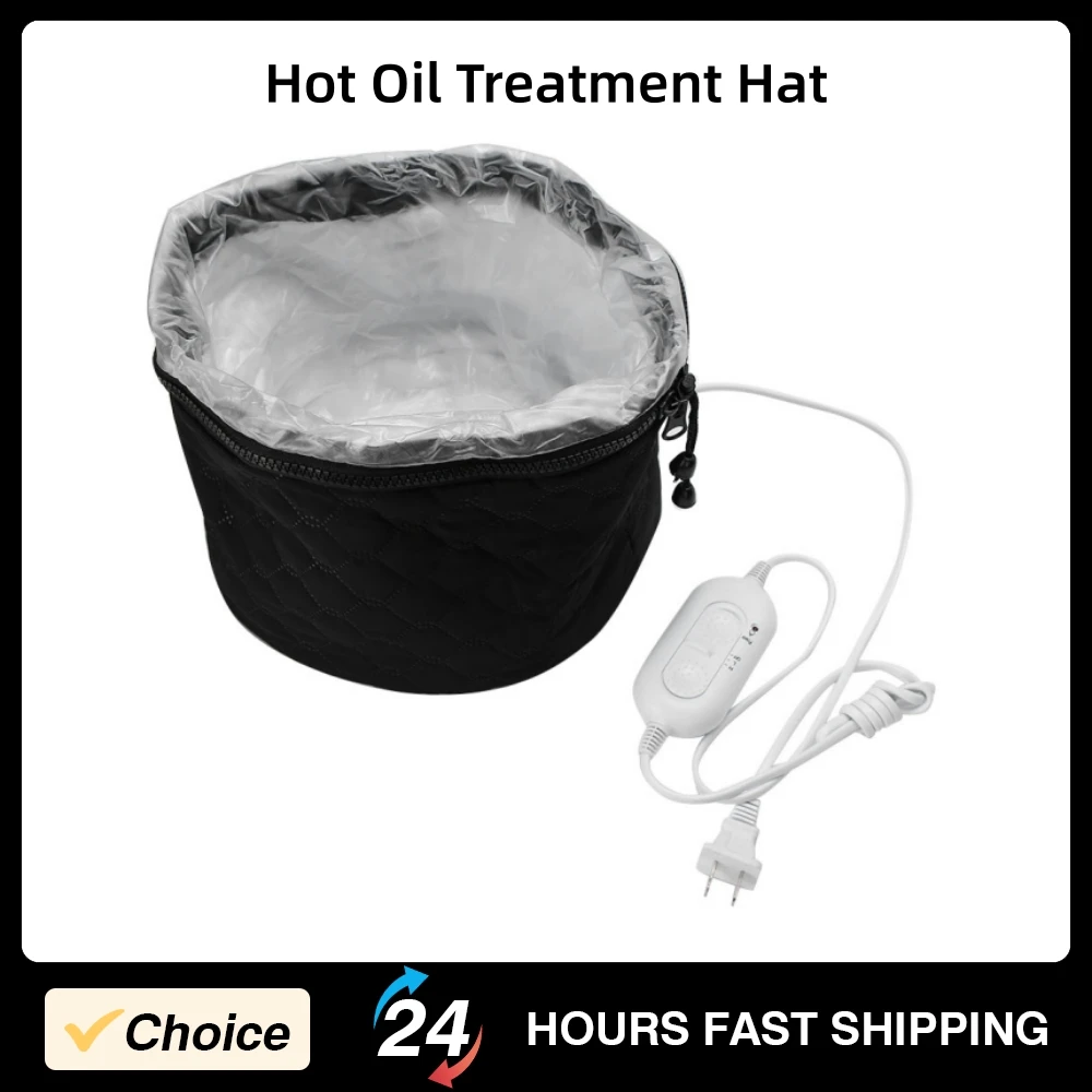 

Portable Hat Hot Oil Treatment Hat Heating Hat Household Electric Heating Hat Adjustable Hot Oil Treatment Hat for Hair Care