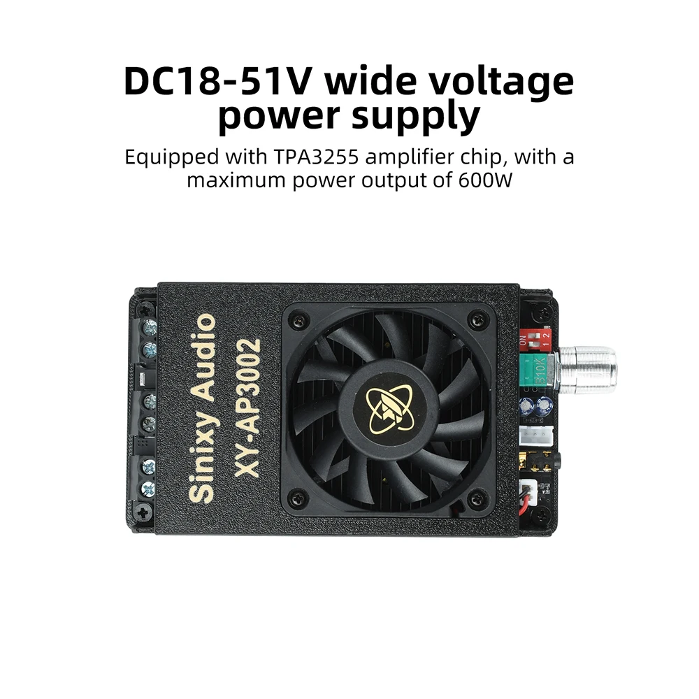DC18-51V XY-AP3002 TPA3255 Pure Rear Stage Amplifier Audio Module Speaker  Dual Channel 300W+300W mono 600W
