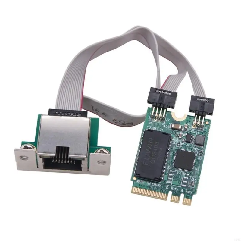 M.2 A+E 2.5G Ethernet Adapter 2.5G/1G/100M Gigabit M.2 Networking Card 8125B RTL8125B Control Fast 