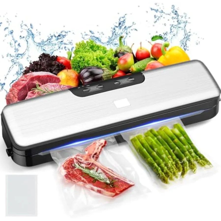 

Компактный вакуумный упаковщик для продуктов, 100 последовательных работ, проволока для запайки 5 мм, 5 режимов работы, портативный, для сухих и влажных продуктов, многофункциональный