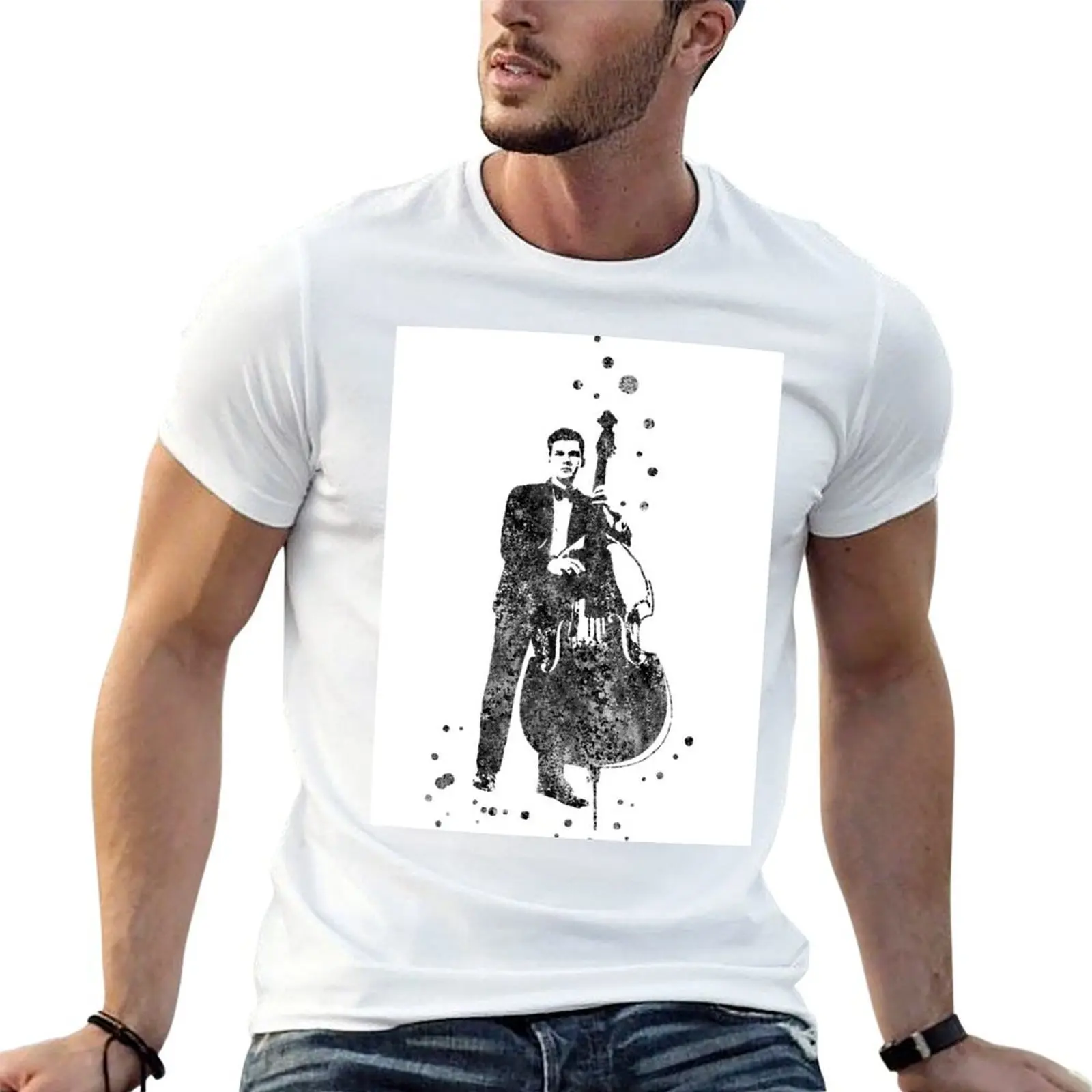 Jazz musician T-Shirt anime shirt cotton man t-shirts big and tall t shirts for men