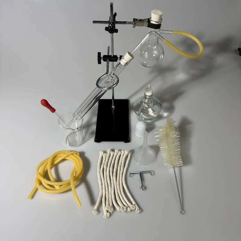Ensemble d'appareils de Distillation domestique, distillateur domestique pour fabriquer des huiles essentielles, distillateur d'alcool Moonshine, Kit de verrerie de laboratoire de chimie