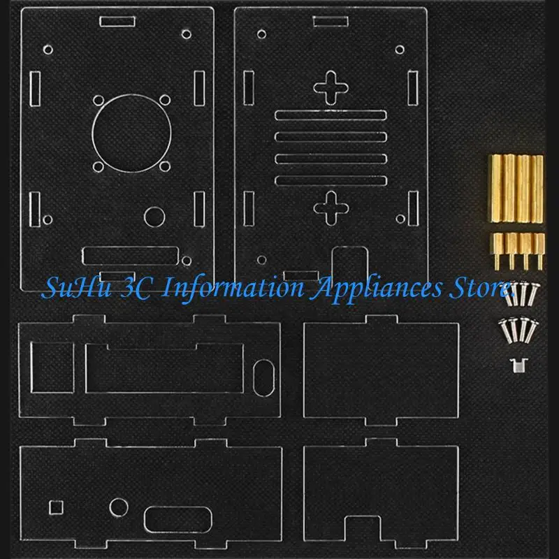 

J0MB Acrylic Case Transparent Enclosure Active Passive Cooling Shell Optional Cooling