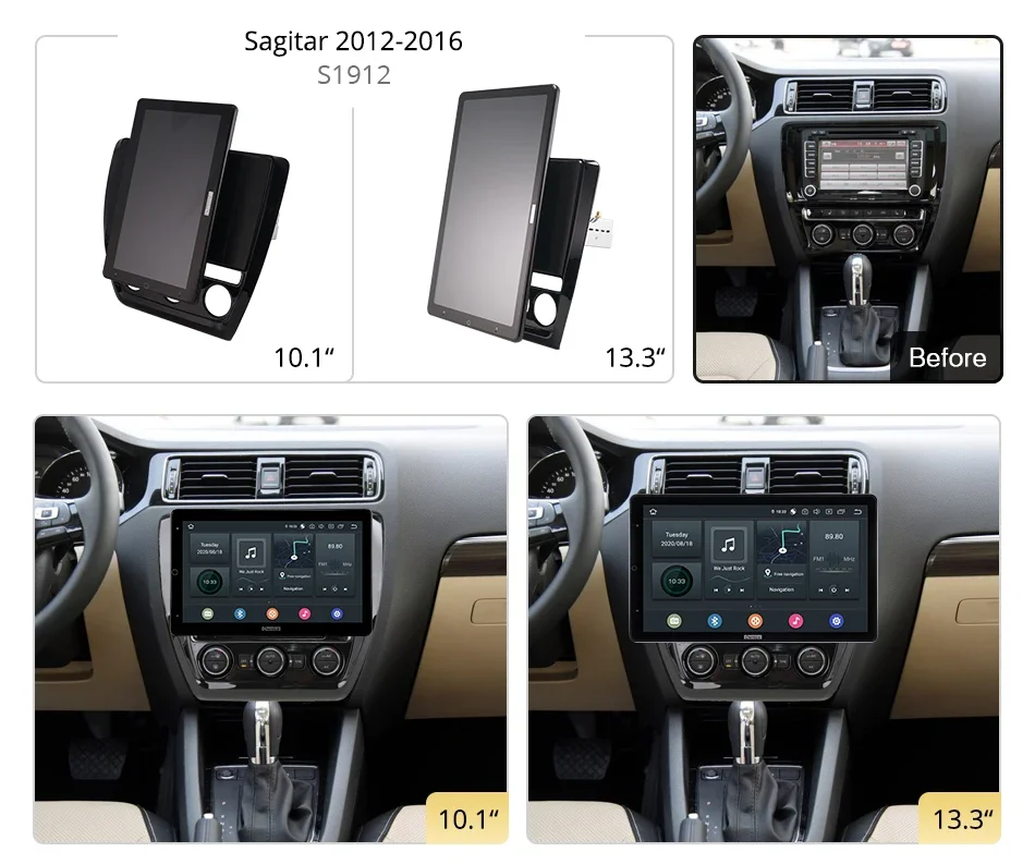 Tesla style PX6 DSP 13.3