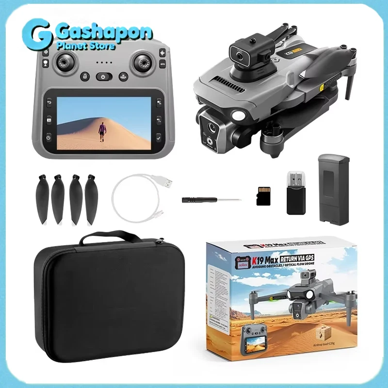

K19 Max Brushless Motor Drone with GPS 4K HD Camera FPV Real Time Transmission Screen Control for Aerial Photography