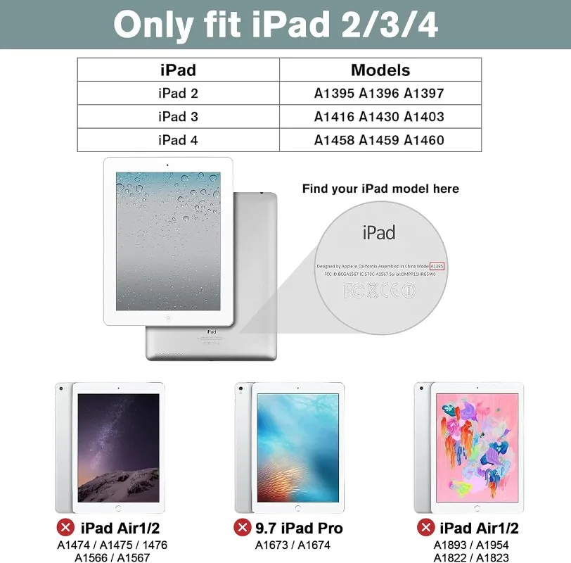 Magnet Case For iPad 2 3 4 Soft Silicon Stand Cover iPad 2 Case iPad 3 ipad4 A1460/A1459/A1458/A1416/A1430/A1395/A1396 case capa