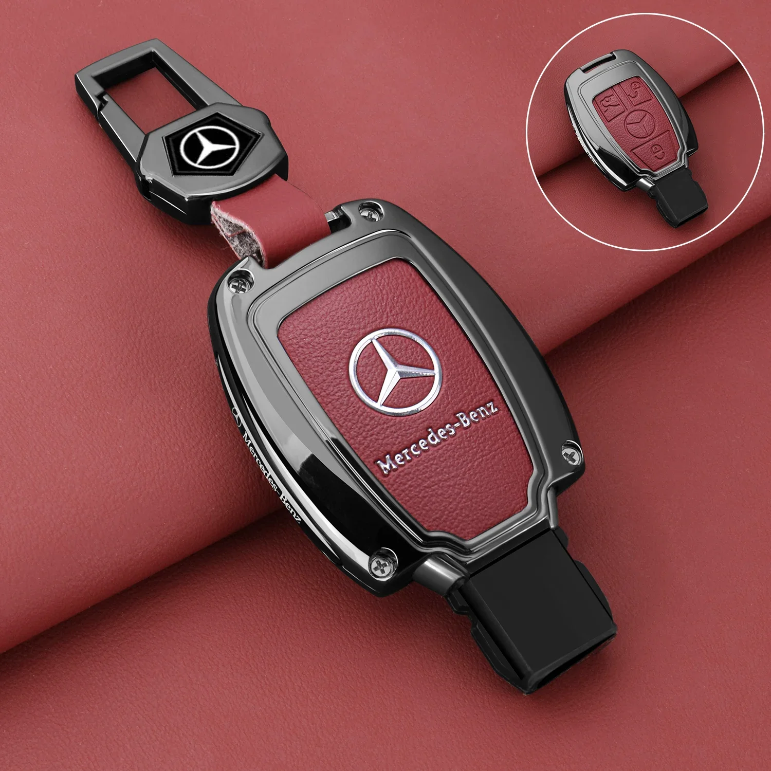 Fashion Zinc Alloy Car Key Case Cover Shell Protection For Mercedes Benz A B C E S G Class W212 GLC CLA AMG Keychain Accessories