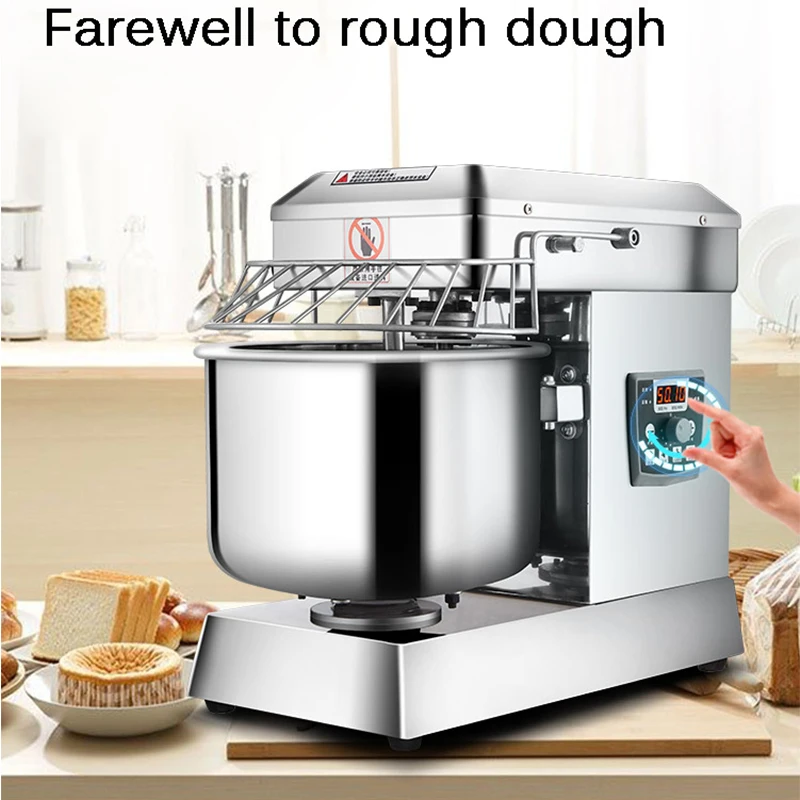 

10/15kg Professional Electric Dough Spiral Mixer Machine Commercial Flour Kneading Mixer With Mixing Bowl