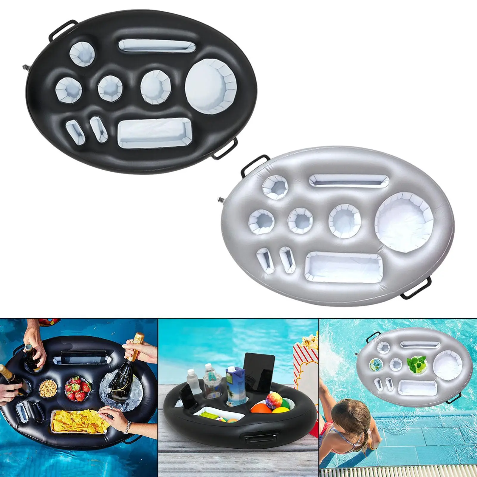 

Держатель для напитков в бассейне, надувной плавающий держатель для напитков для развлечений в бассейне, гидромассажная ванна, чашки для напитков, бутылки для сервировки бассейна