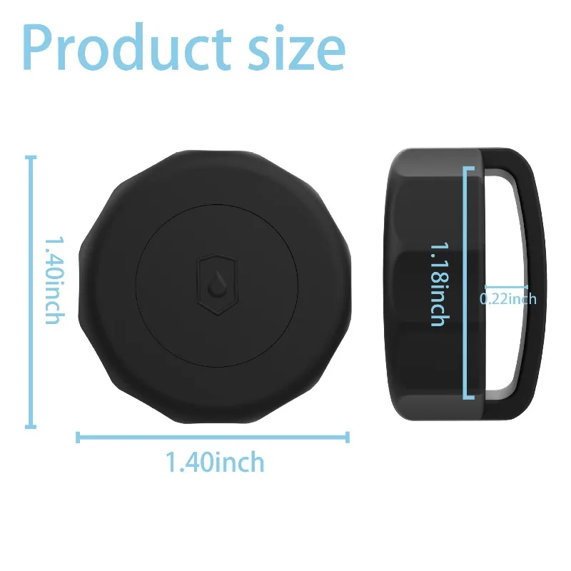 جراب سيليكون مقاوم للماء مضاد للخسارة لجهاز Apple AirTag، تصميم تغطية كاملة مثالي لأطواق الحيوانات الأليفة وأحذية الأطفال