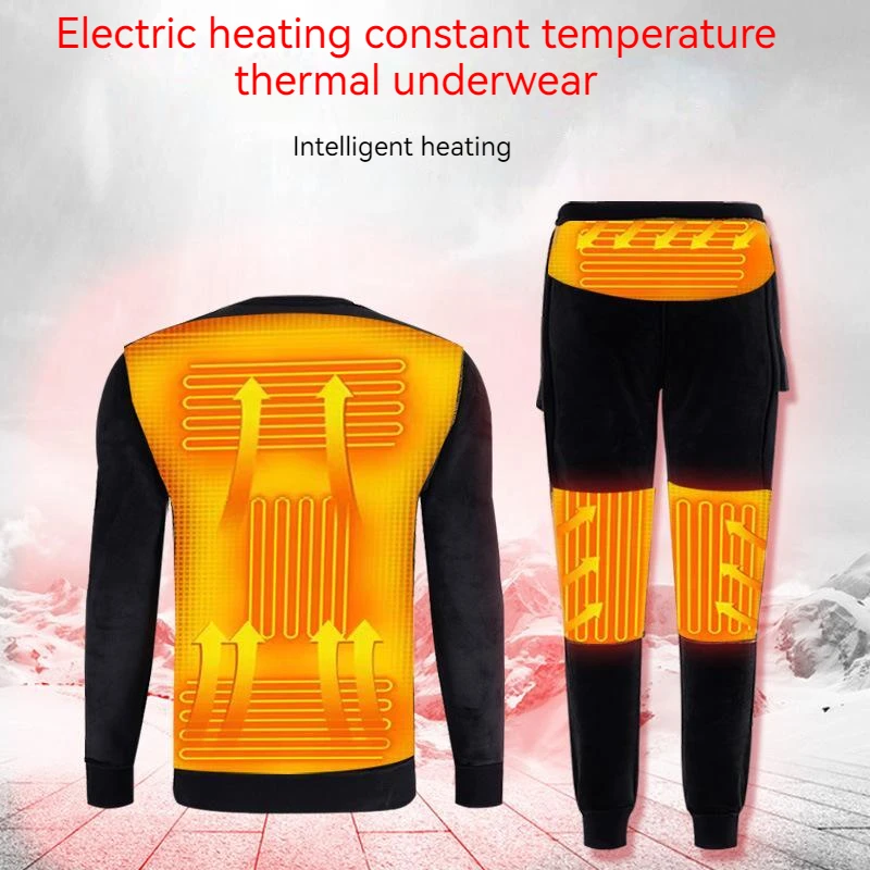 Winter Thermal Heated Jacket Motorcycle Heating Jacket Men's Women's Underwear Thermal Long Johns Tops & Pants Tops & Bottoms