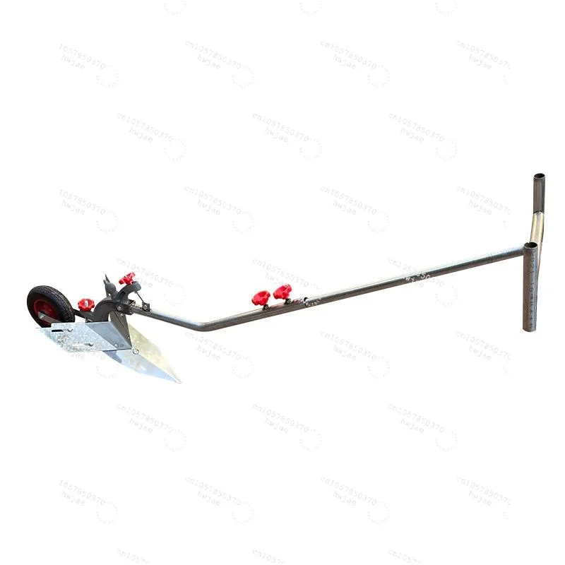 Hand Pulled Plow Manual Plowing Machine Trenching Tool  Micro Tillage Machine Single Person Trenching Plow