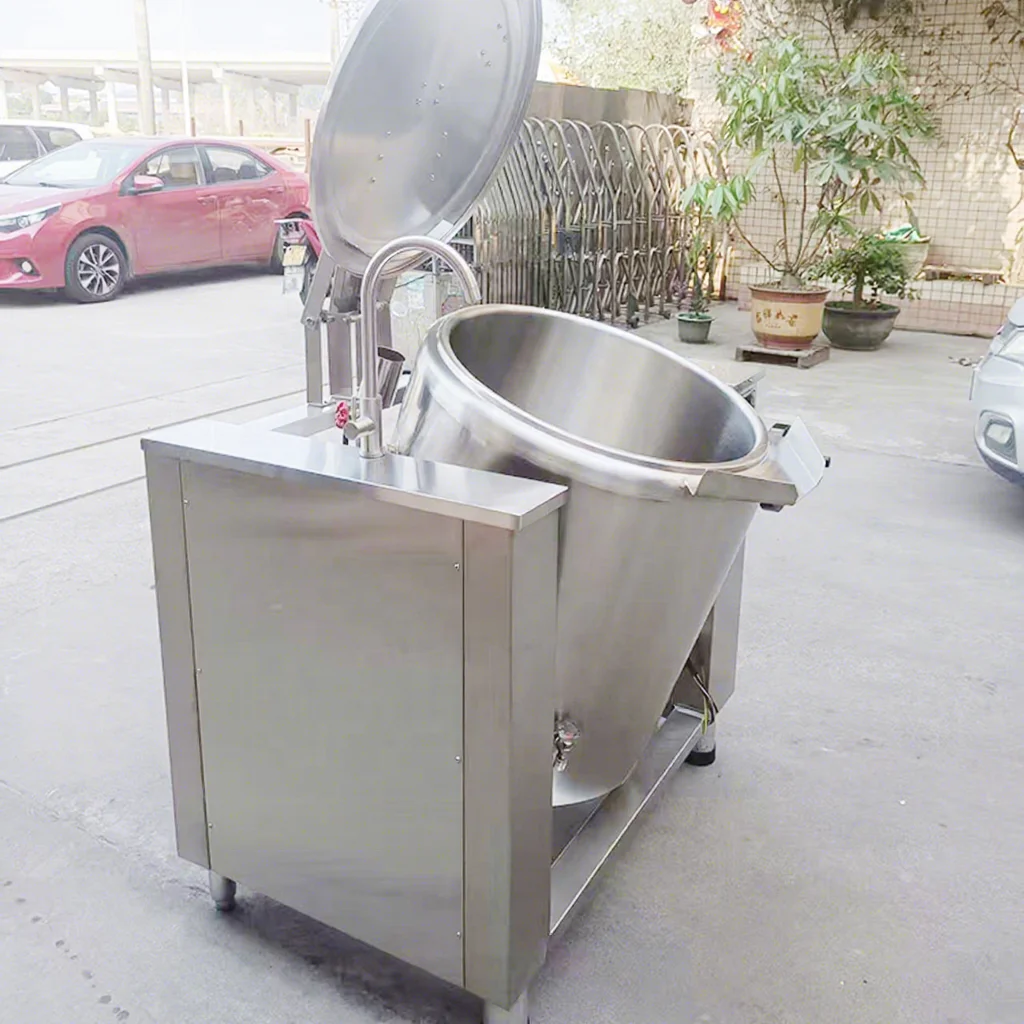 Stainless Steel Jacketed Indirect Heating Marmitas De Coccion Industrial Food Processing & Sauce Manufacturing