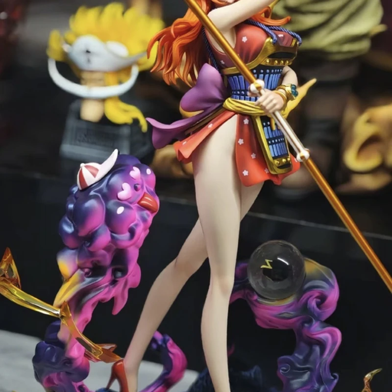 사전 판매 원피스 애니메이션 피규어 나미 피규어 고스트 아일랜드 사무라이 PVC 30cm LK 스튜디오 스태츄 컬렉션 모델 장식품 선물 장난감