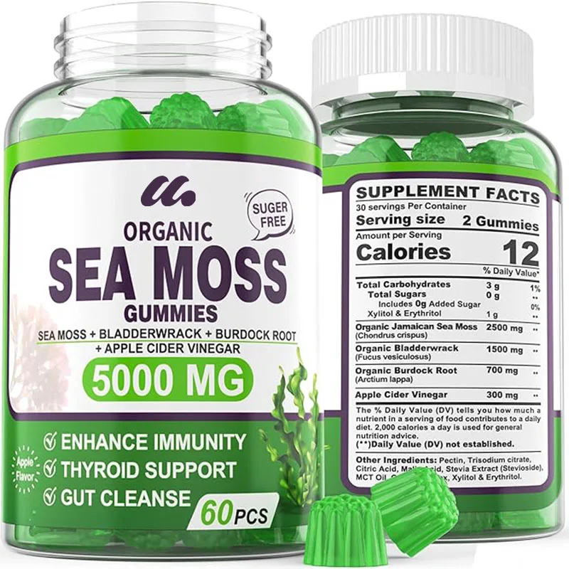 

Sugar free seaweed gummies, Irish seaweed, burdock root, bladder, apple cider vinegar, organic seaweed, Det0x Cleanse, centipede