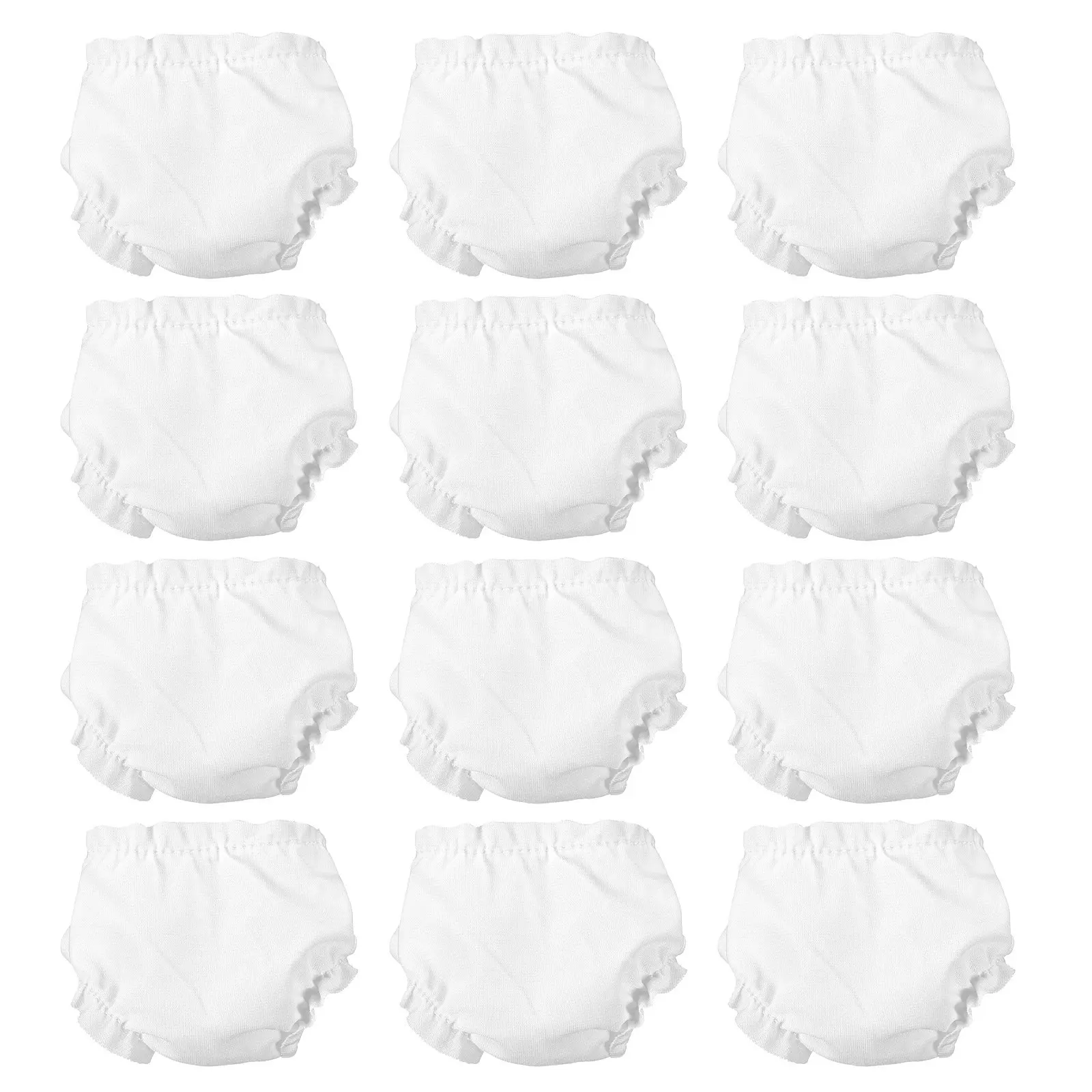 

20Pcs Baby Underwear Accessories 10 Inch Reusable Baby Diapers Pretend Play Clothes Miniature Clothing for Newborn Accessories