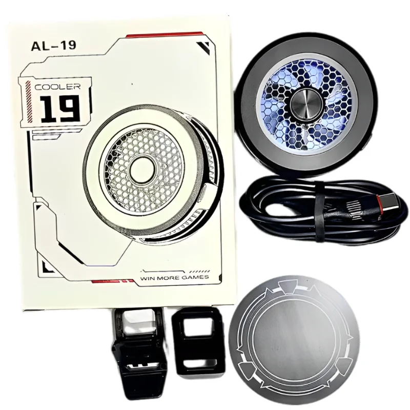 مبرد تبريد الهاتف المحمول ، 15 واط ، مبرد أشباه الموصلات ، تجميد بارد ، ليد ملون ، لا ضوضاء ، شاشة عرض مؤقتة #5