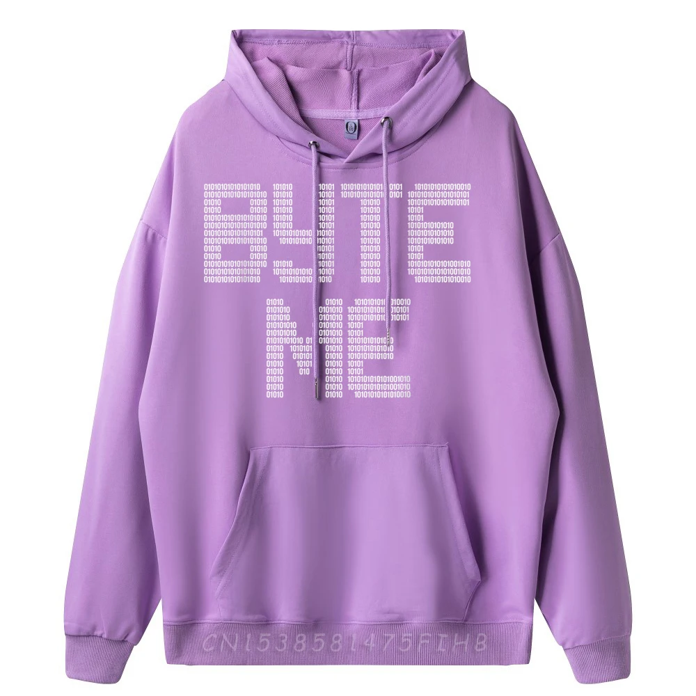 Summer Byte Me Binary Computer Crewneck Sweatshrt Christmas Hoodies Long Sleeve Boyfriend Discount Printing Hoodies
