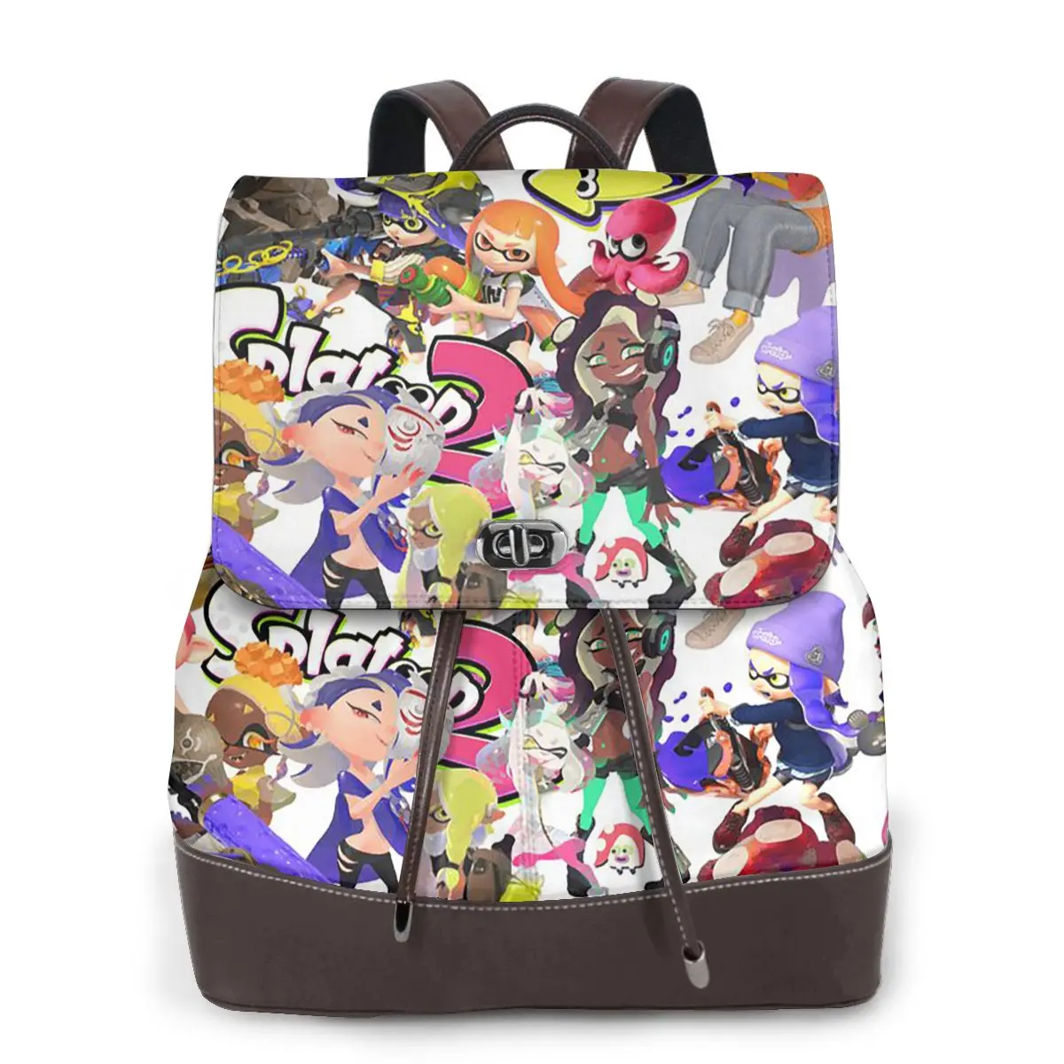 Splatoon Play Gamer Bookbag School Student Bags Hiking Travel Daypack for Women Fashion Derma Backpack