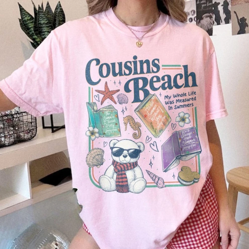 الصيف تحولت جميلة 3 Bonrad تي شيرت مطبوع خمر الفيلم الكلاسيكي امرأة رجل القطن قميص أزياء عارضة الشارع الشهير