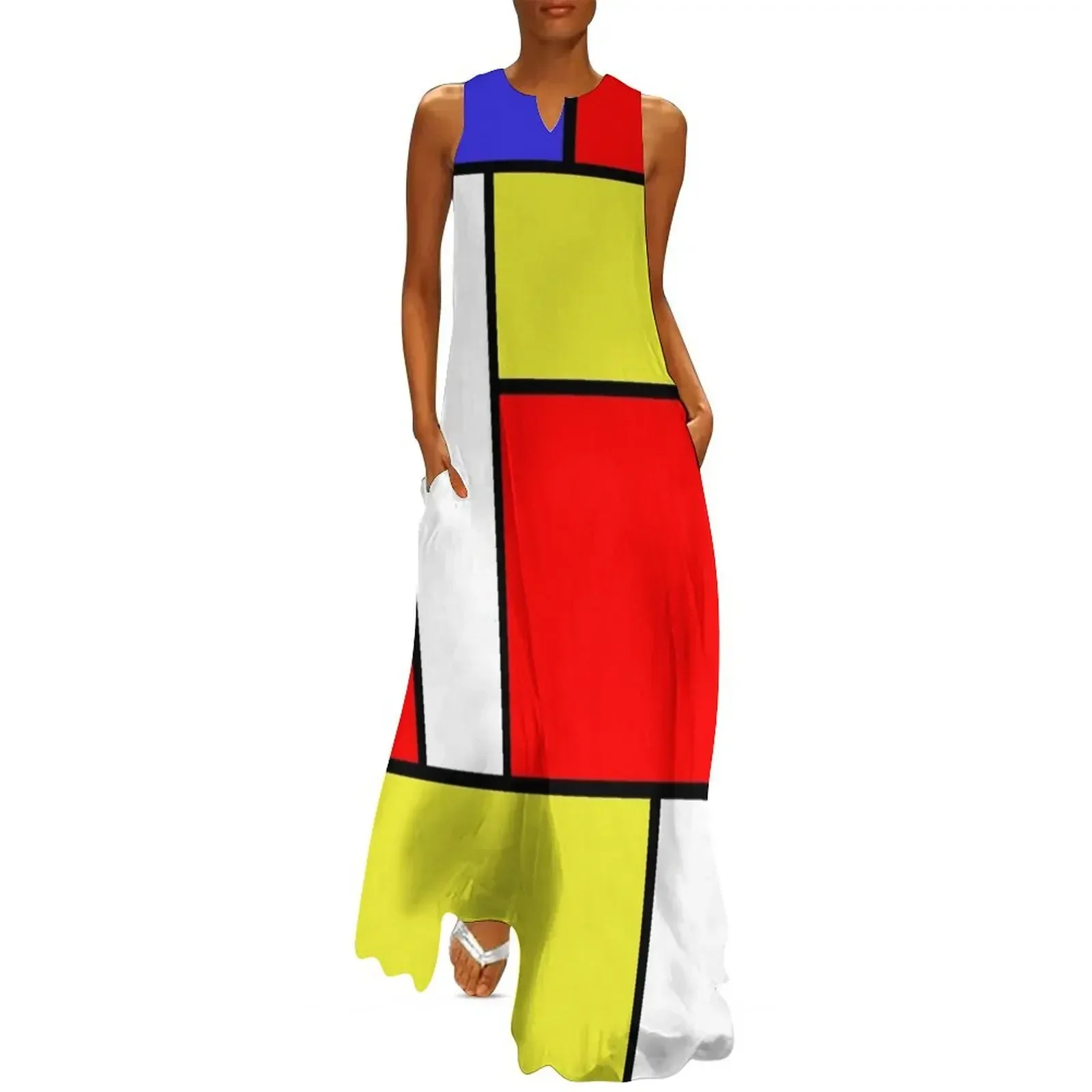 

Mondrian #57 Long Dress Long dress woman african dresses for woman dresses summer Dress