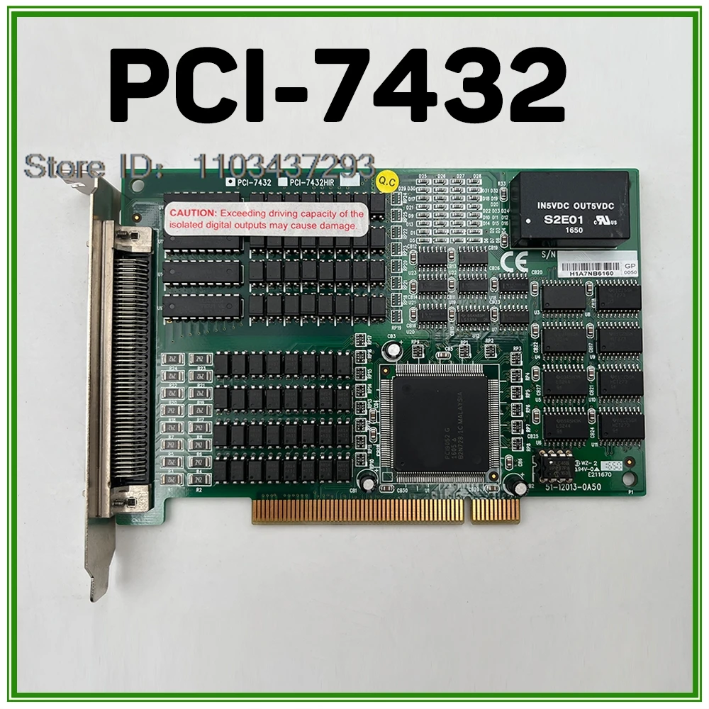 For ADLINK 64-Channel Isolated High-Speed Digital IO Card Capture Card PCI-7432