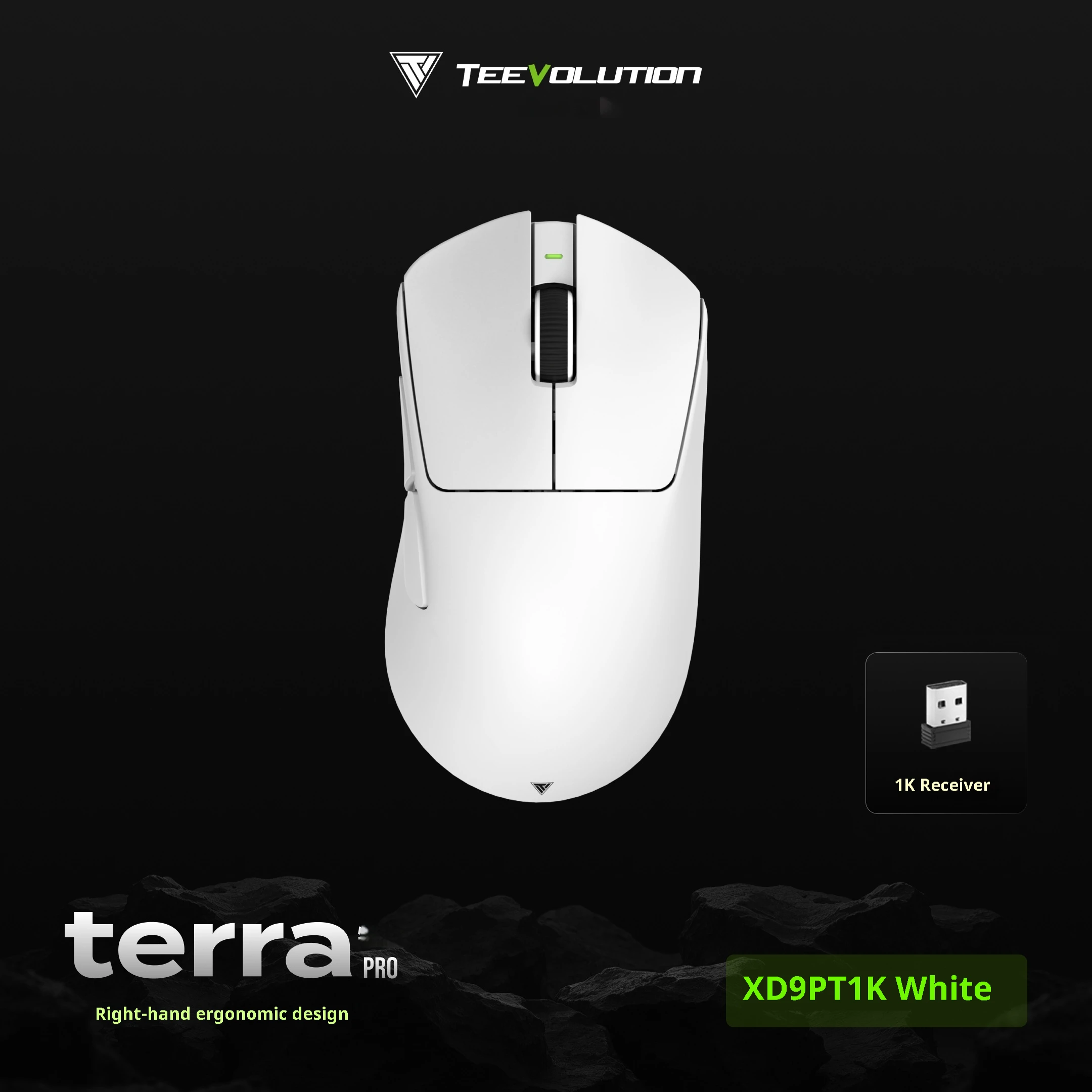 TEEVOLUTION Terra Pro Wireless Gaming Mouse Terra XD9PT PAW3950