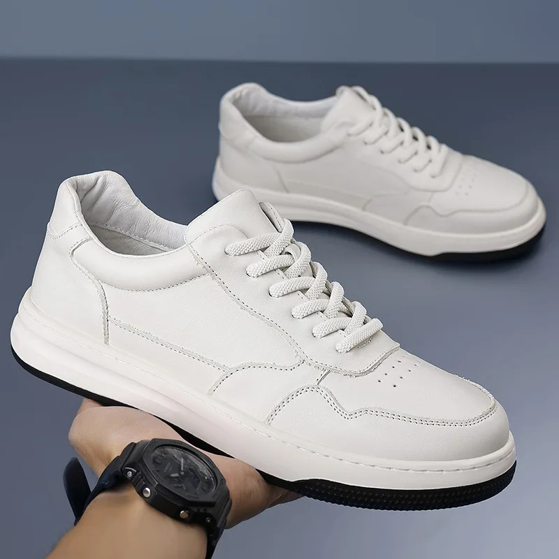 

Men's shoes 2026 new men's casual shoes genuine leather breathable men's versatile trendy board shoes men's shoes