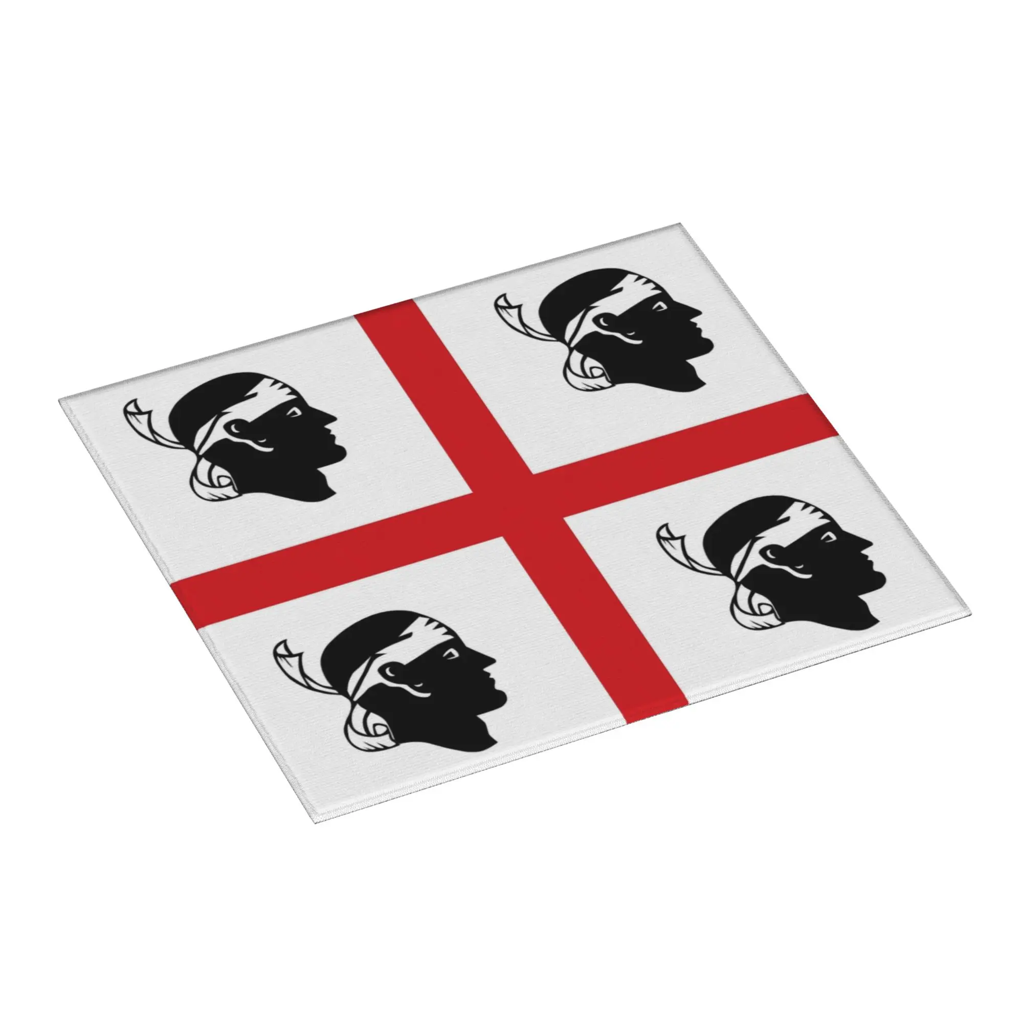 Flag of Sardinia Non‑Slip Waterproof Absorbent Barware Tableware Italy Sardegna Four Moors Bathroom Drying Mat For Kitchen