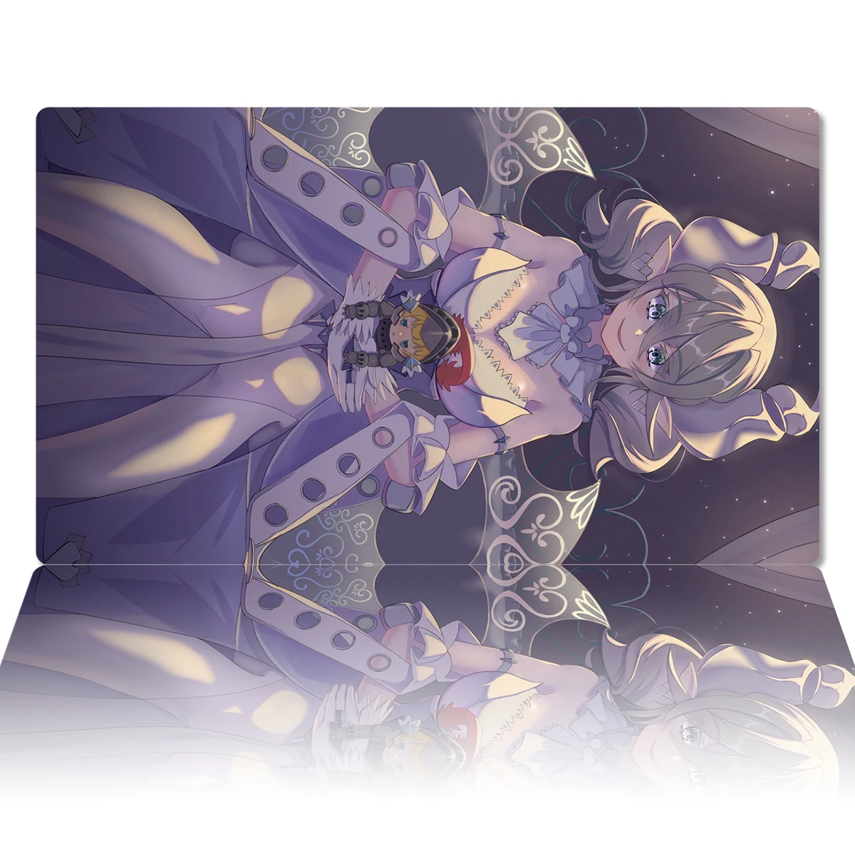 YuGiOh Labrynth of The Silver Castle Mat TCG CCG Trading Card Game Mat Anime Mouse Pad Custom Rubber Desk Pad Zones Bag 60x35cm