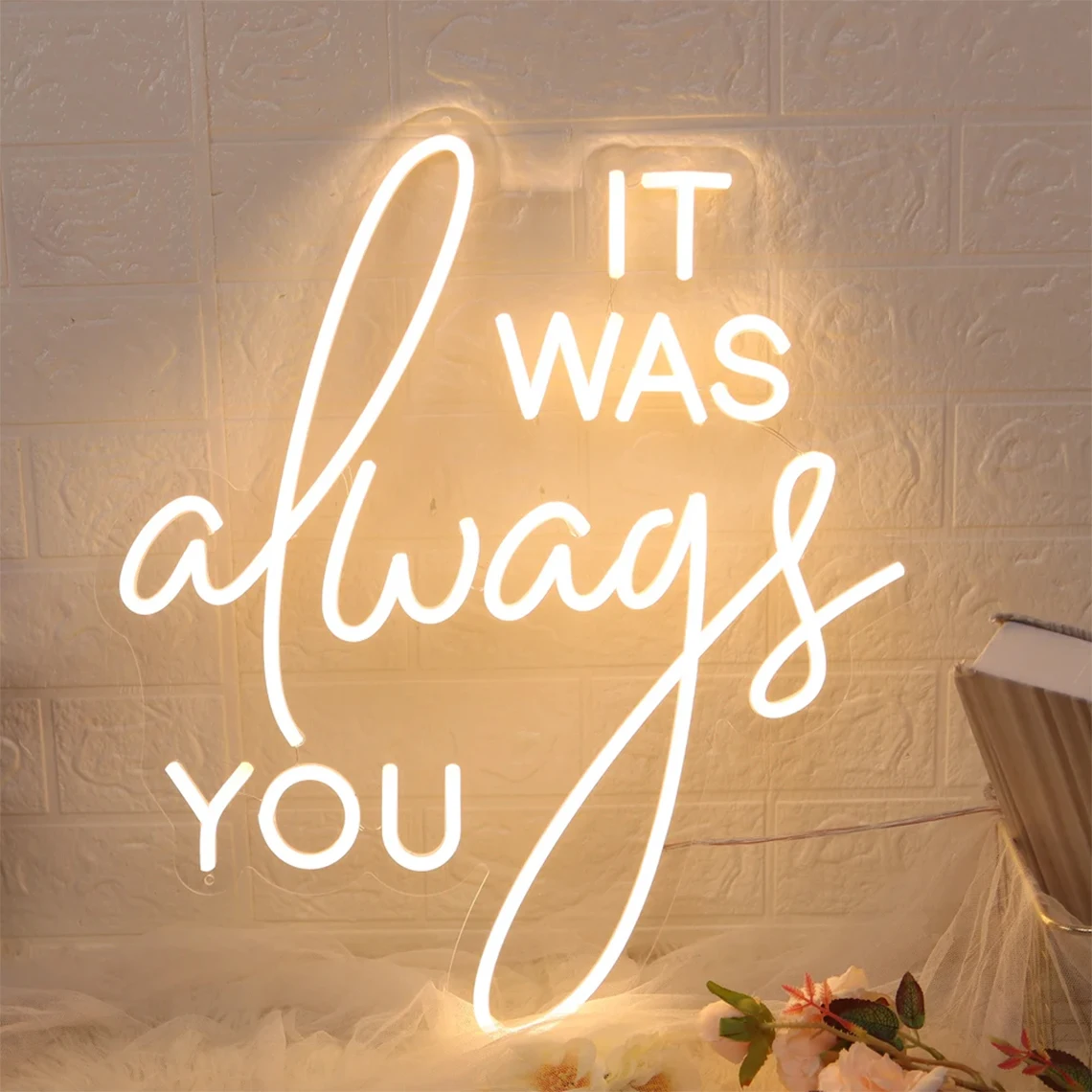 

It Was Always You Neon Sign Bar Home Room Romantic Decor Confession Proposal Wedding Home Bedroom Decor Birthday Gift