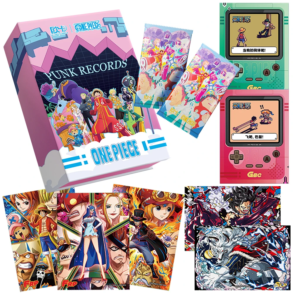 

One Piece "Punk Records" Anime Trading Cards Booster Box, 25pcs/Box FRP & SLP Rare Tier Collectible TCG Cards for Fans