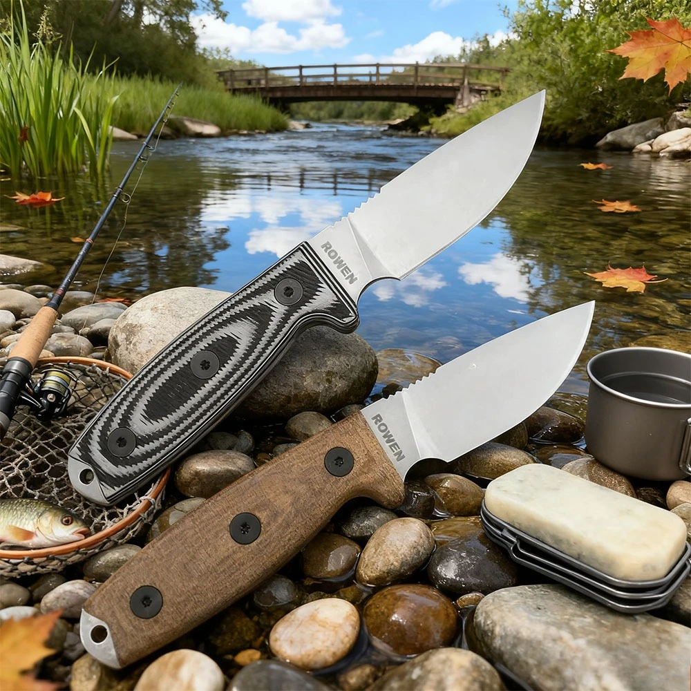 

Многофункциональный инструмент для барбекю для исследования на открытом воздухе и выживания в кемпинге, EDC, пеший туризм, кайдекс, охотничий фиксированный нож в оболочке