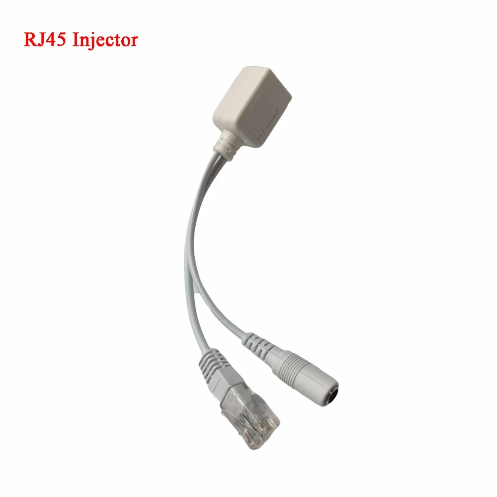 Adaptador passivo 12-48v dos ethernet do cabo do ponto de entrada para o módulo da fonte do injetor do cameaditter rj45 do ip