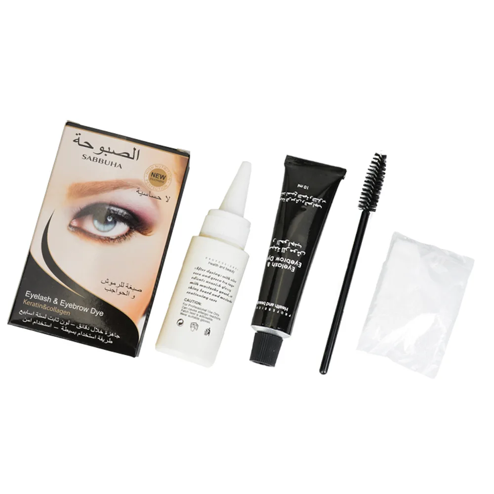 Professional Series Henna Eyelash Eyebrow Dye Tint Gel Eyelash Brown Black Color Tint Cream Kit, 15-minute Fast Tint Easy Dye