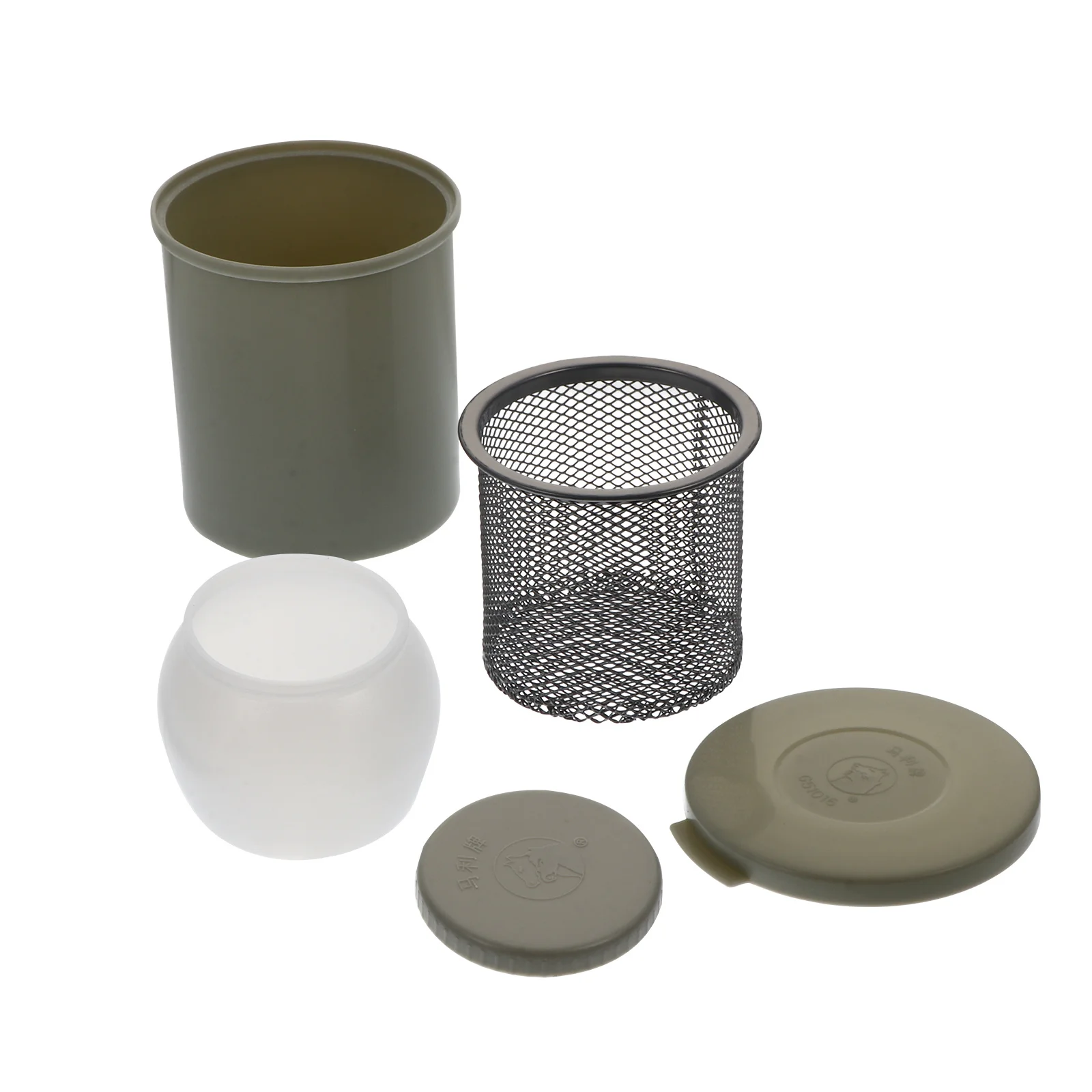 

Painting Brush Washing Bucket Sturdy Plastic Stainless Strainer Easy Operation Compact Oil Paint Pen Wash Bucket Professional