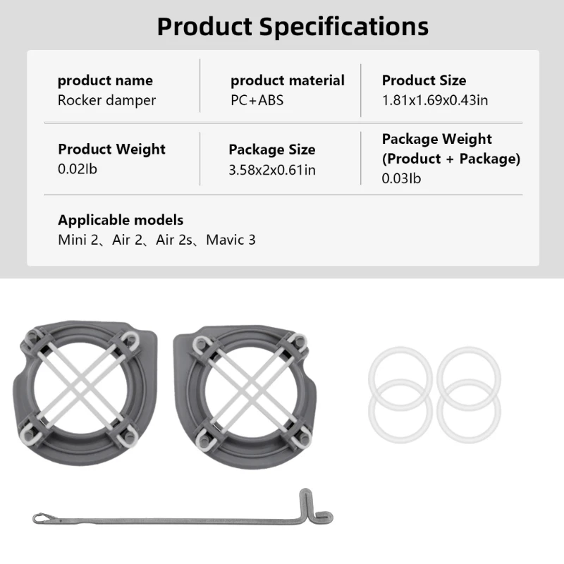 عصا التحكم L74B العالمية للتحكم عن بعد لجهاز Mini 2/3 /AIR 2 2S/Mavic3 تحسين دقة التحكم في الطيران واستقراره