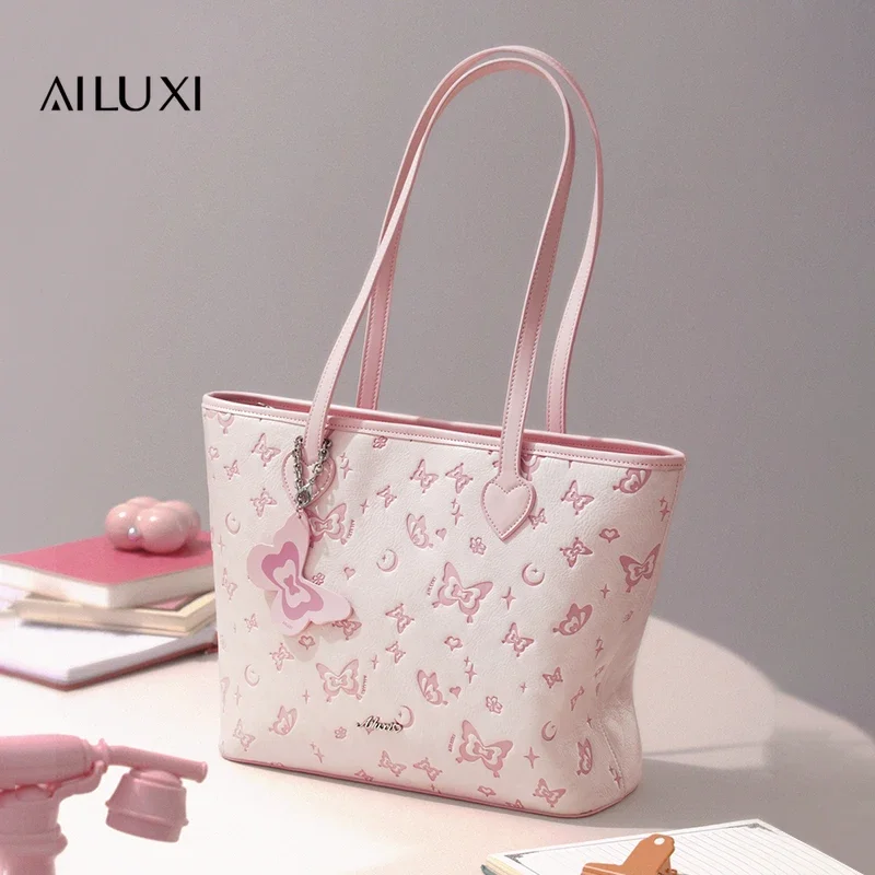 

AILUXI Butterfly Tote Bag for Women Large Capacity Daily Commuter Underarm Bag Original Designer Versatile Single Shoulder Bag