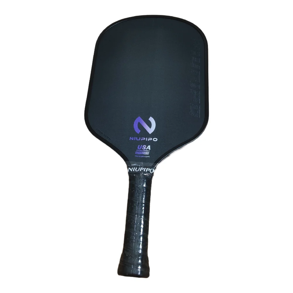 Niupipo Cold Press Carbon Fiber Pickleball Paddle, T700 Carbon Fiber, Lightweight 230g, Cloth Grain Textured Surface, Complete S