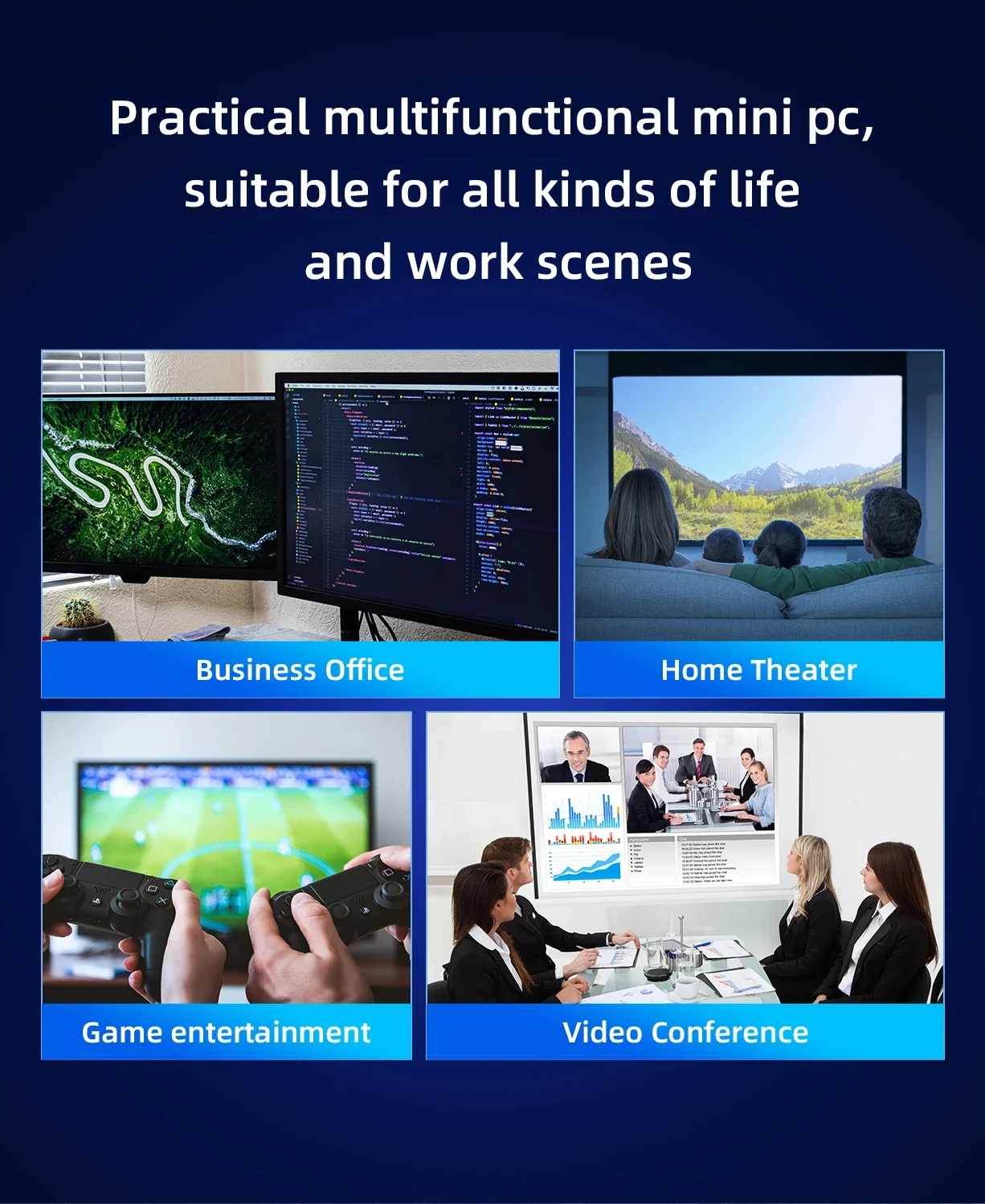 ألدر ليك N100 كمبيوتر صغير 8 جيجابايت 256 جيجابايت ويندوز 11 برو 16 جيجابايت 512 جيجابايت WIFI5 BT4.2 كمبيوتر ألعاب مكتبي 8 جيجابايت 128 جيجابايت N5095