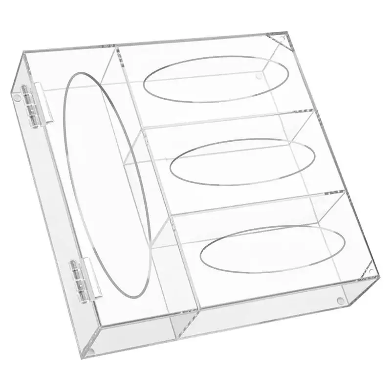 

Zip Lock Bag Storage Organizer Smooth Acrylic Kitchen Drawer Baggie Box Bag Dispenser Holder For Gallon Sandwich Snack Bags