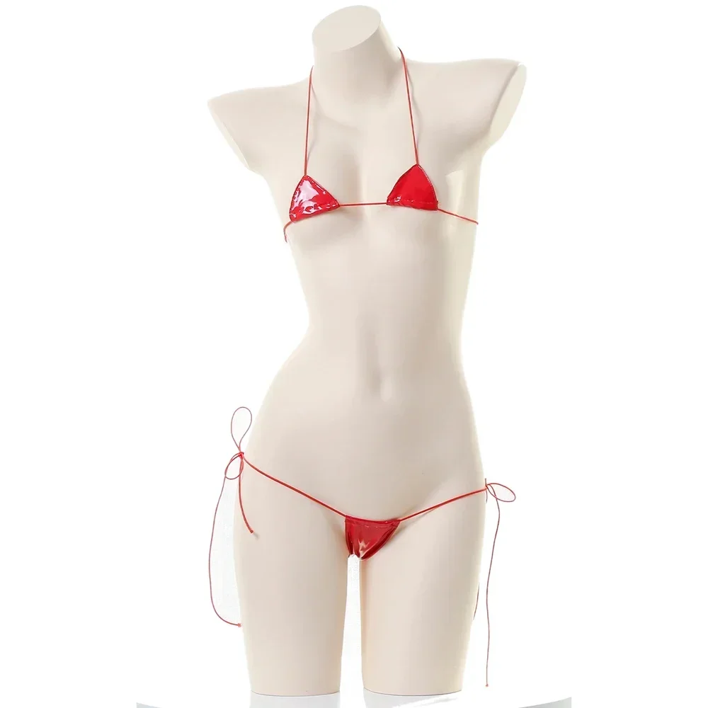 QQ Sexy Sexy Anime Cosplay Bikini Lingerie Lingerie Erotic Costumes Temptation Summer Beach Mini Women Underwear Schoolgir - Image 5