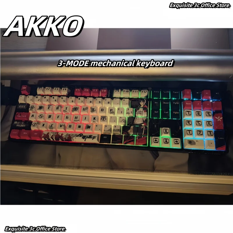 

AKKO 5108B Plus The King's Avatar YeXiu 3-Mode Mechanical Keyboard Machine Wireless Bluetooth RGB Hot Plug Custom Game Keyboard