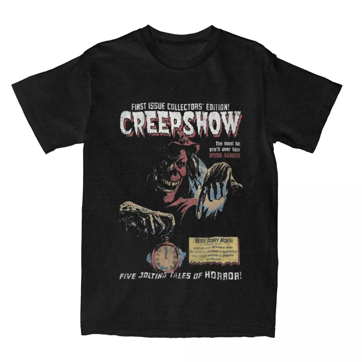 Creepshow Horror Movie T Shirts for Men Women Pure Cotton T-Shirt Hot Stephen King Printed Tees Short Sleeve Tops New Arrival