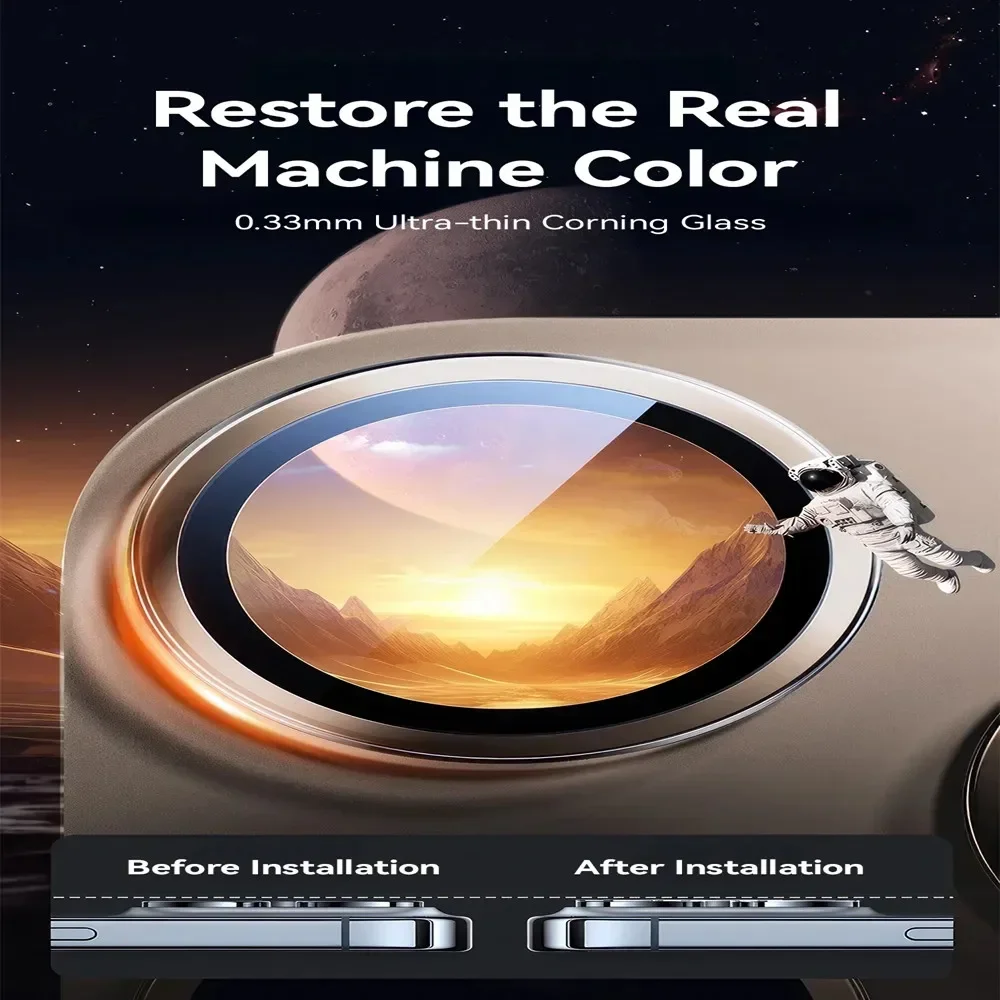 

2-3Pcs Camera Lens Protector For 17 Pro Max 17Air 15 14 Pro Max Lens Glass Back Camera Protector For IPhone 16 Pro Max Len Film