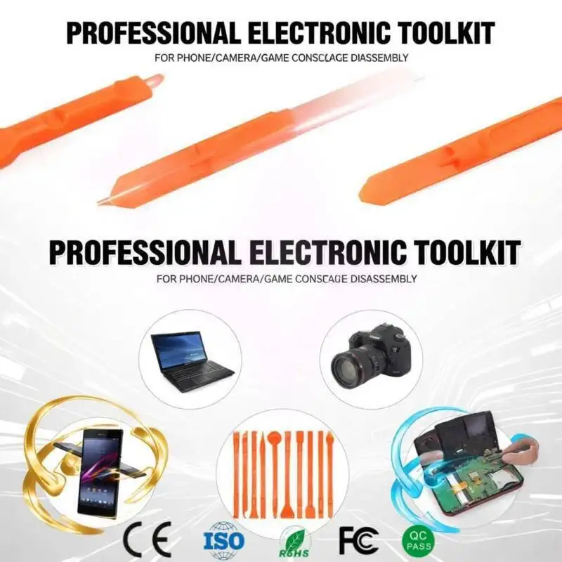 

10 Piece Precision Opening Tool Set Dual Head Design Tough Wear Resistant for Mobile Phone Tablet PC Game Console MP3 GPS Repair