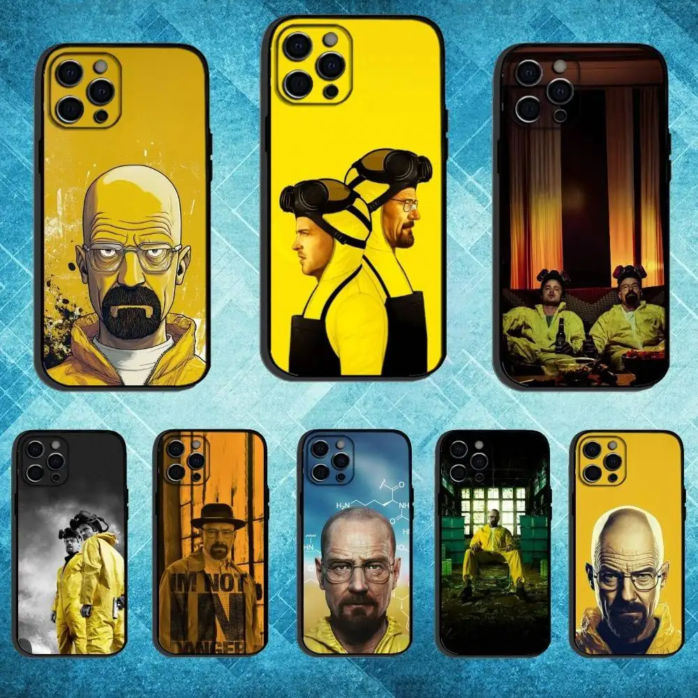

B-Breaking B-Bad W-WalterWhite1 Phone Case For iPhone17,16,15,14,13,12,11 Plus,Pro Max Soft Black Cover