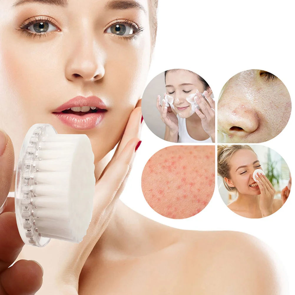 Face Brush Exfoliating for Scalp Scrub Cleaning Outdoor Cleansing Shampoo Household Facial Soft-bristle USB Scrubber