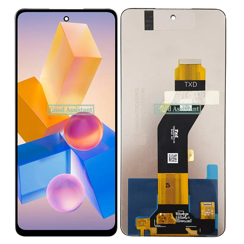 水晶 Preto 6.56 Polegada para infinix quente 40i hot40i x6528 x6528b